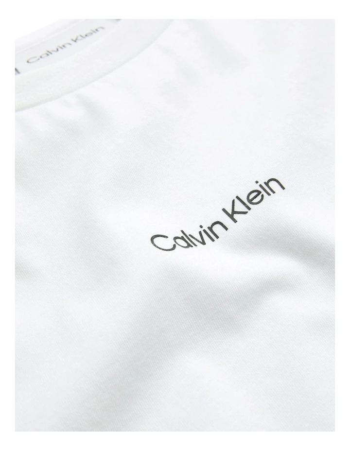 Micro Logo Regular T-Shirt in White Calvin Klein Micro Logo Regular T-Shirt In White -Calvin Klein Sales