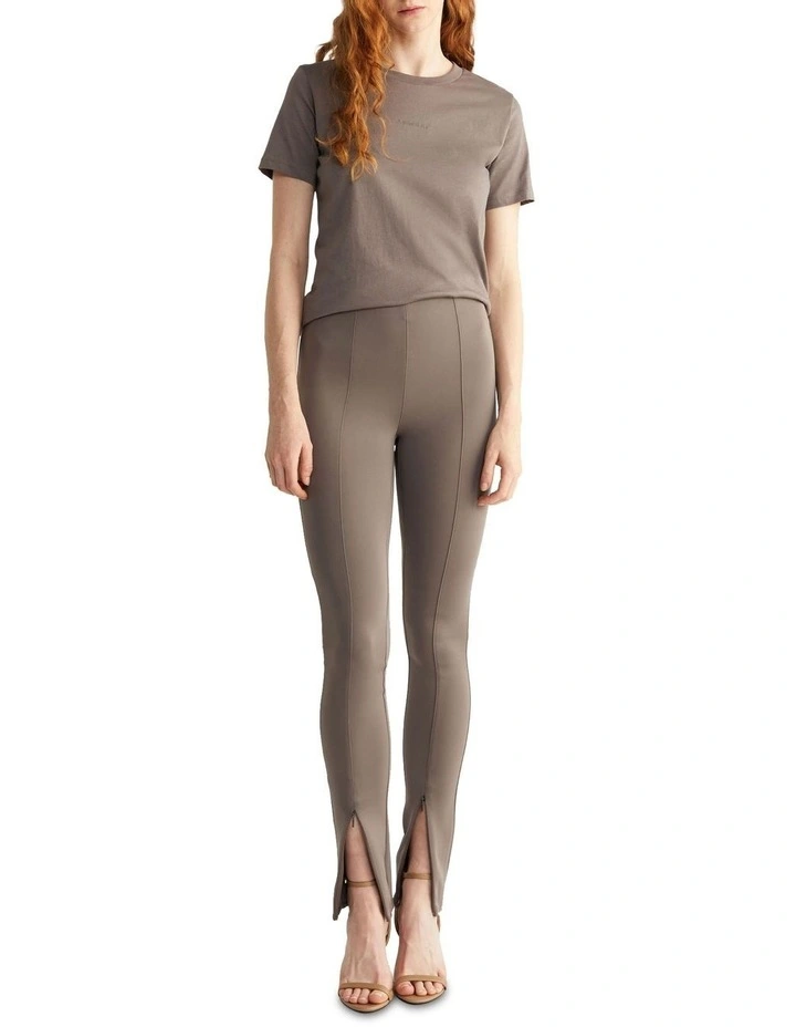 Micro Logo Regular T-Shirt in Brown Calvin Klein Micro Logo Regular T-Shirt In Brown -Calvin Klein Sales