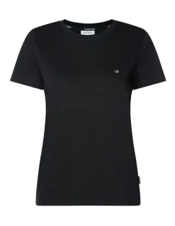 Calvin Klein Small CK C-Neck Top In Black -Calvin Klein Sales 962278750 6 720x928