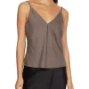Calvin Klein Recycled Polyester Cami Top In Brown