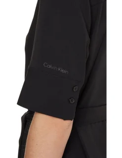 Calvin Klein Travel Crepe V Neck Midi Dress In Black 2 Calvin Klein Travel Crepe V Neck Midi Dress In Black -Calvin Klein Sales 962898940 3 720x928