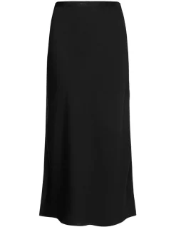 Calvin Klein Recycled Bias Cut Midi Skirt In Black -Calvin Klein Sales 962899210 4 720x928