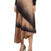 Calvin Klein Architectural Print Skirt In Multi