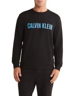 Calvin Klein Intense Power Lounge Sweatshirt In Black