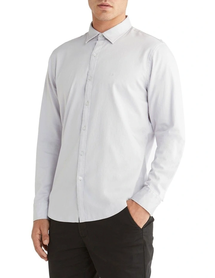 Nevertuck Long Sleeve Shirt in Grey Calvin Klein Nevertuck Long Sleeve Shirt In Grey -Calvin Klein Sales