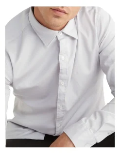 Calvin Klein Nevertuck Long Sleeve Shirt In Grey 3 Calvin Klein Nevertuck Long Sleeve Shirt In Grey -Calvin Klein Sales 967825630 4 720x928