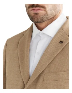 Calvin Klein Slim Twill Knit Coat In Brown -Calvin Klein Sales 967825900 4 720x928