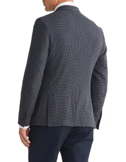 Calvin Klein X Slim Gingham Blazer In Blue -Calvin Klein Sales 967826170 3 720x928