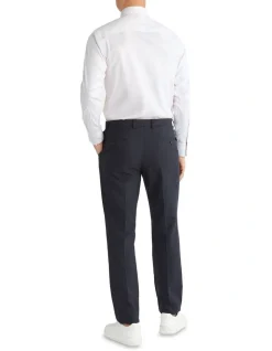 Calvin Klein Slim Long Sleeve 1 Colour Mid Check Shirt In White -Calvin Klein Sales 967826530 3 720x928