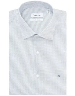 Calvin Klein Slim Long Sleeve Mini Dot Print Shirt In Blue -Calvin Klein Sales 967826800 5 720x928