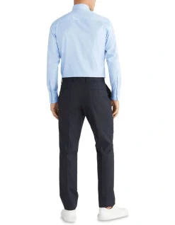 Calvin Klein Slim Long Sleeve 1 Colour Dobby Shirt In Blue 2 Calvin Klein Slim Long Sleeve 1 Colour Dobby Shirt In Blue -Calvin Klein Sales 967826890 3 720x928