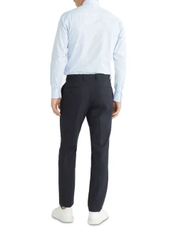 Calvin Klein Slim Long Sleeve Marle Check Shirt In Blue -Calvin Klein Sales 967828060 3 720x928