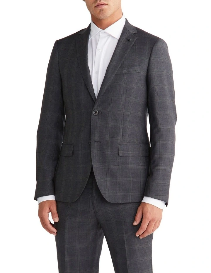 X Slim Check Suit Jacket in Grey Calvin Klein X Slim Check Suit Jacket In Grey -Calvin Klein Sales