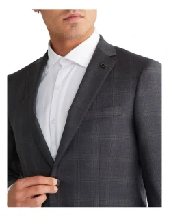 Calvin Klein X Slim Check Suit Jacket In Grey 3 Calvin Klein X Slim Check Suit Jacket In Grey -Calvin Klein Sales 967828510 4 720x928