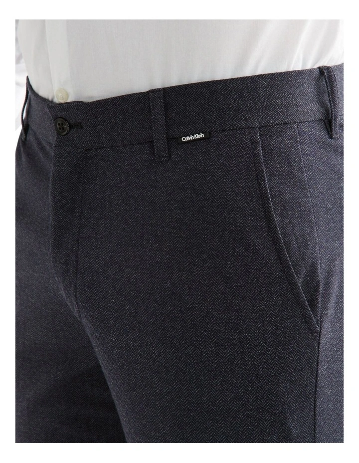 X Slim Herringbone Knit Trouser in Navy Calvin Klein X Slim Herringbone Knit Trouser In Navy -Calvin Klein Sales
