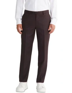 Calvin Klein Slim Suit Pant In Red