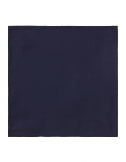 Calvin Klein Plain Pocket Square In Blue