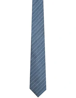 Calvin Klein Horizontal Stripe Tie In Blue