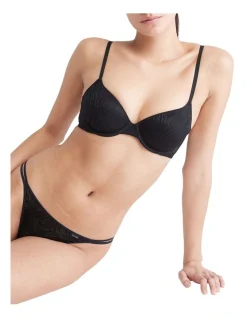 Calvin Klein Sheer Marquisette Lace High Leg Tanga In Black -Calvin Klein Sales 968677210 969606820 4 720x928