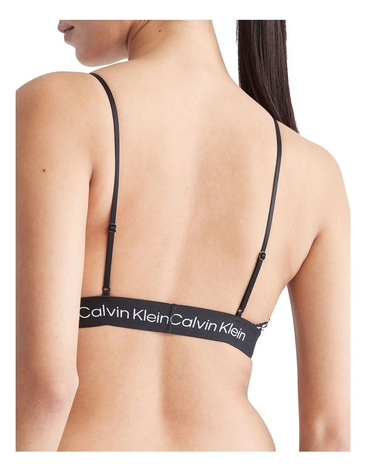 1996 Cotton Unlined Bralette in Black Calvin Klein 1996 Cotton Unlined Bralette In Black -Calvin Klein Sales