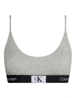 Calvin Klein 1996 Cotton Unlined Bralette In Grey -Calvin Klein Sales 968677390 969608440 5 720x928