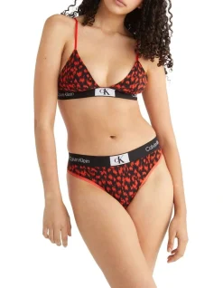 Calvin Klein 1996 Cotton Unlined Triangle In Red