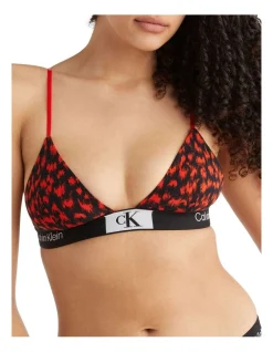 Calvin Klein 1996 Cotton Unlined Triangle In Red -Calvin Klein Sales 968677480 3 720x928