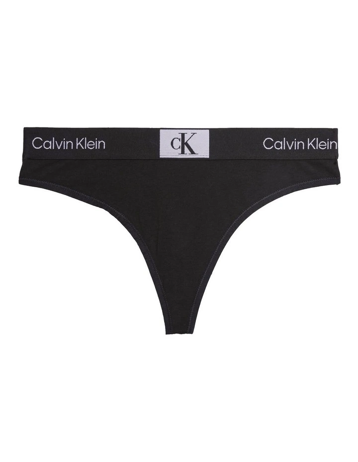 1996 Cotton Modern Thong in Black Calvin Klein 1996 Cotton Modern Thong In Black -Calvin Klein Sales