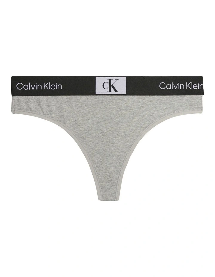 1996 Cotton Modern Thong in Grey Calvin Klein 1996 Cotton Modern Thong In Grey -Calvin Klein Sales