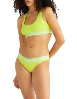 Calvin Klein This Is Love Cotton Tonal Bikini In Yellow