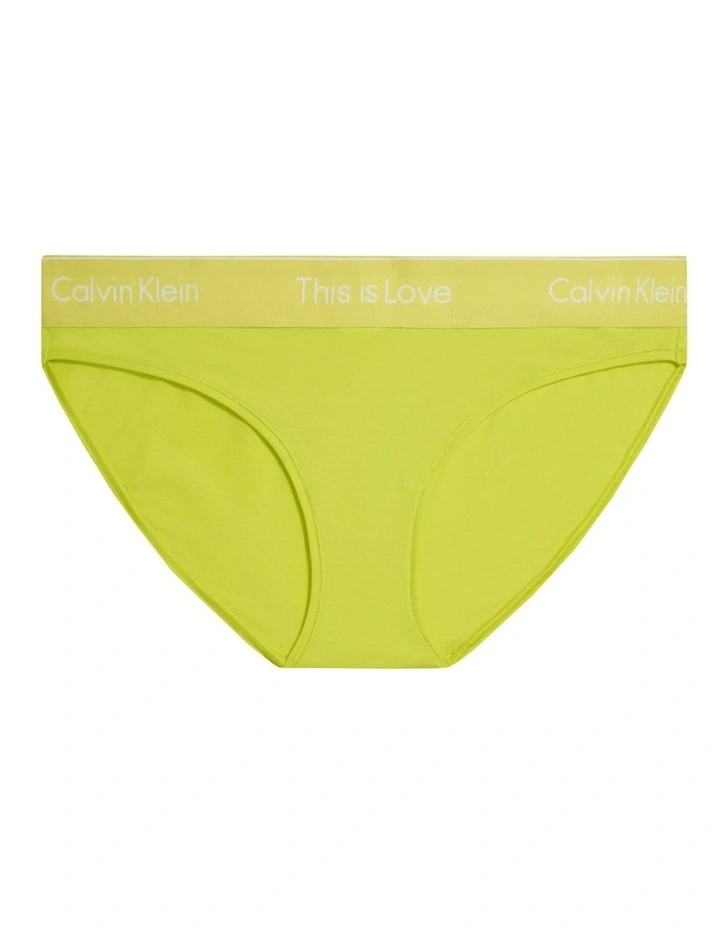 This Is Love Cotton Tonal Bikini in Yellow Calvin Klein This Is Love Cotton Tonal Bikini In Yellow -Calvin Klein Sales