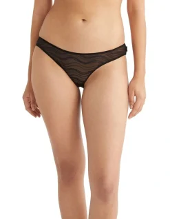 Calvin Klein Allover Lace Bikini In Black