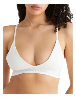 Calvin Klein Athletic Lightly Lined Triangle In White -Calvin Klein Sales 968678200 3 720x928