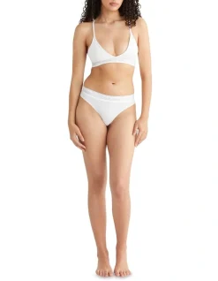 Calvin Klein Athletic Lightly Lined Triangle In White -Calvin Klein Sales 968678200 4 720x928