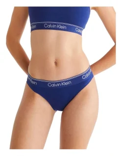 Calvin Klein Athletic Tanga In Navy