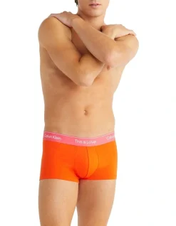 Calvin Klein Pride This Is Love Micro Low Rise Trunk In Red