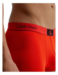 Calvin Klein 3 Pack 1996 Micro Low Rise Trunks In Red Multi -Calvin Klein Sales 969313150 3 720x928