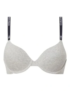 Calvin Klein 1996 Cotton Lightly Lined Demi Bra In Grey -Calvin Klein Sales 969590710 5 720x928
