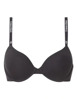 Calvin Klein 1996 Cotton Lightly Lined Demi In Black -Calvin Klein Sales 969590710 978596650 5 720x928