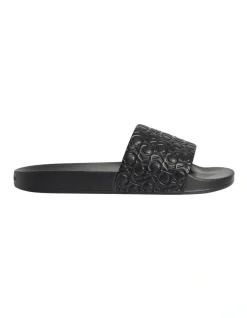Calvin Klein Recycled Logo Slides In Black -Calvin Klein Sales 976531960 3 1 720x928