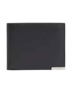 Calvin Klein Leather Billfold Wallet In Black
