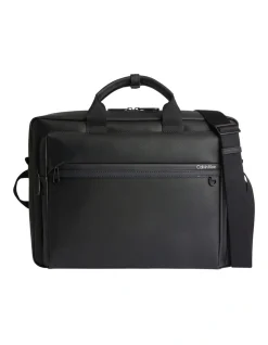 Calvin Klein Convertible Laptop Bag In Black