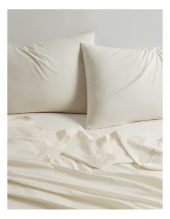 Calvin Klein CK Naturals Tencel Cotton Sheet Set In Natural Undyed