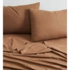 Calvin Klein CK Naturals Tencel Cotton Sheet Set In Sandalwood