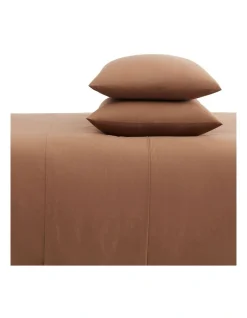 Calvin Klein CK Naturals Tencel Cotton Sheet Set In Sandalwood 3 Calvin Klein CK Naturals Tencel Cotton Sheet Set In Sandalwood -Calvin Klein Sales 980812900 988517800 4 720x928