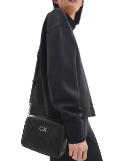 Calvin Klein Recycled Logo Crossbody Bag In Black 2 Calvin Klein Recycled Logo Crossbody Bag In Black -Calvin Klein Sales 983128780 3 720x928