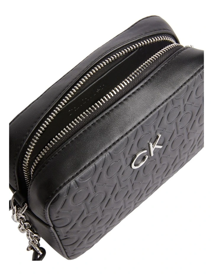 Recycled Logo Crossbody Bag in Black Calvin Klein Recycled Logo Crossbody Bag In Black -Calvin Klein Sales