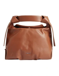 Calvin Klein Recycled Crossbody Bag In Cognac