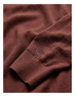 Calvin Klein Merino Crew Neck Sweater In Brown 5 Calvin Klein Merino Crew Neck Sweater In Brown -Calvin Klein Sales 986428360 6 720x928