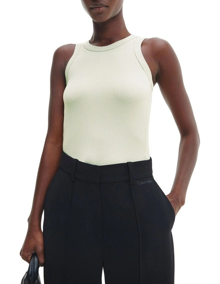 Modal Rib Fitted Tank in Grey Calvin Klein Modal Rib Fitted Tank In Grey -Calvin Klein Sales